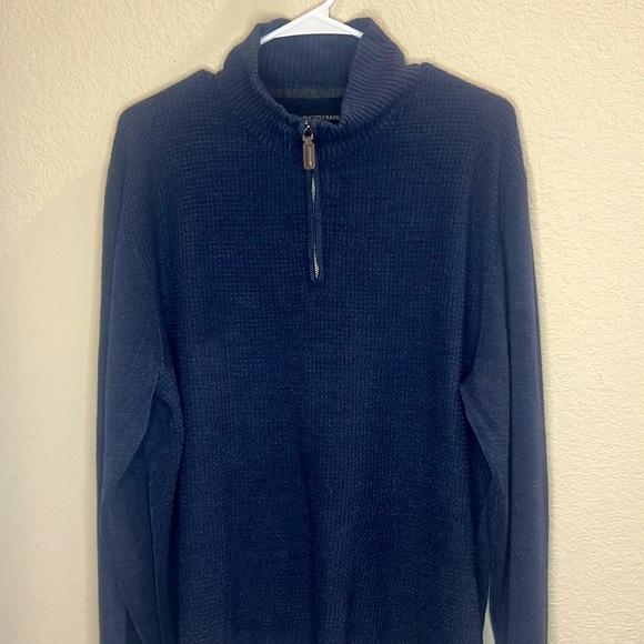 TRICOT St. Raphael men's pull over sweater size XL dark navy blue. Super soft - Picture 1 of 5